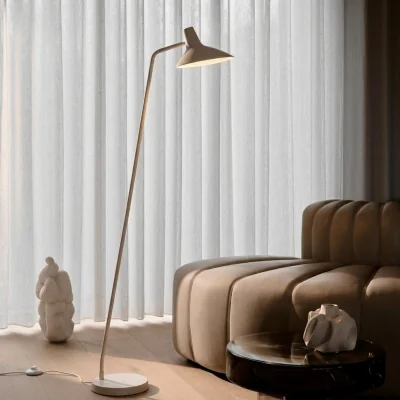 Habitat Nordlux Darci Metal Statement Floor Lamp - Sand