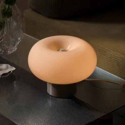 Habitat Nordlux Malti Glass Table Lamp - Beige