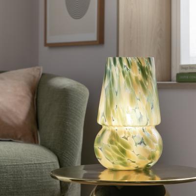 Habitat Habitat Rahnn Confetti Glass Table Lamp - Green