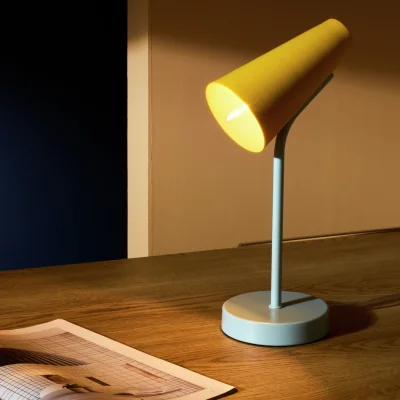 Habitat Habitat Rafi Metal Desk Lamp - Yellow & Blue
