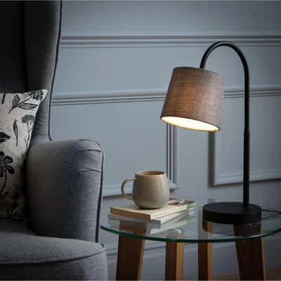 Habitat Habitat Metal Table Lamp - Black & Grey