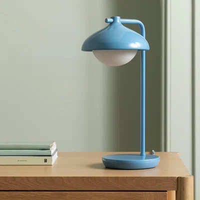 Habitat Habitat Acorn Metal Desk Lamp - Cornflower Blue