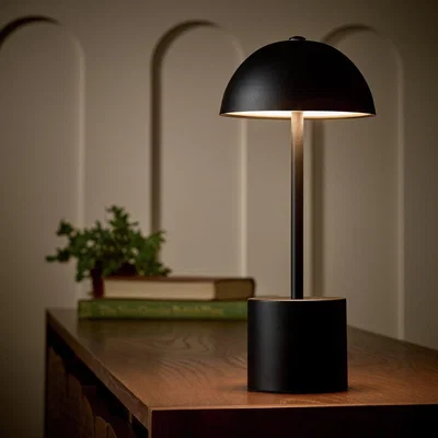 Habitat Habitat Rechargeable Mushroom LED Table Lamp - Black