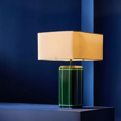 Habitat Habitat Metro Resin Large Table Lamp - Dark Green