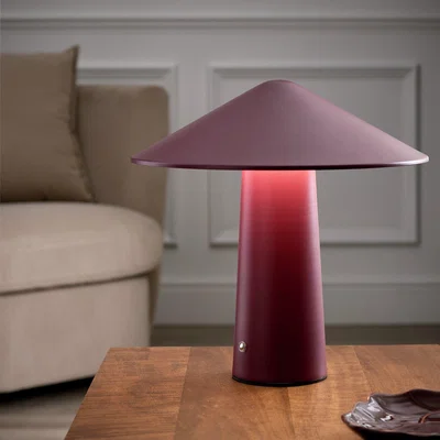 Habitat Habitat Kiro Rechargeable LED Touch Table Lamp - Burgundy