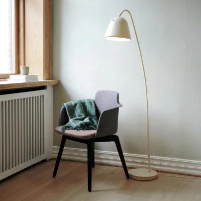 Habitat Nordlux Fleur Metal Statement Floor Lamp - Beige
