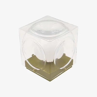 Heal's Lee Broom Chant Portable Table Lamp Clear & Gold