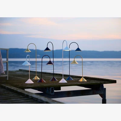 Heal's Heal's Grasp LED IP44 Portable Table Lamp Solid Brass Tall