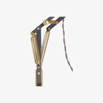 Heal's Anglepoise Original 1227 Brass Desk Lamp Elephant Grey - Heal's UK Lighting
