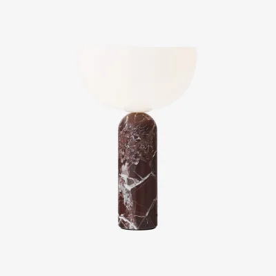 Heal's New Works Kizu Table Lamp Rosso Levanto Marble Large