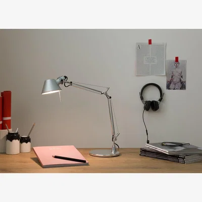 Heal's Artemide Tolomeo Micro Desk Lamp Aluminium