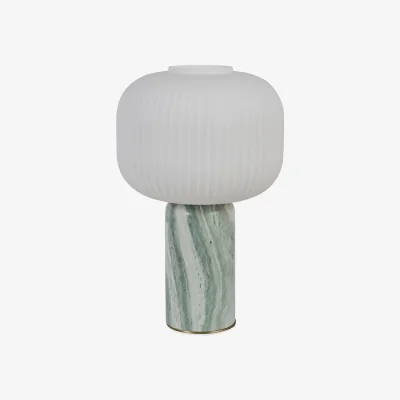 Heal's Heal's Opal Lantern Table Lamp Jadeite Marble