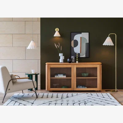 Heal's Heal's Monroe Porcelain Floor Lamp White & Brushed Gold