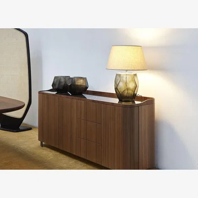 Heal's Ligne Roset Asymetric Table Tamp Khaki