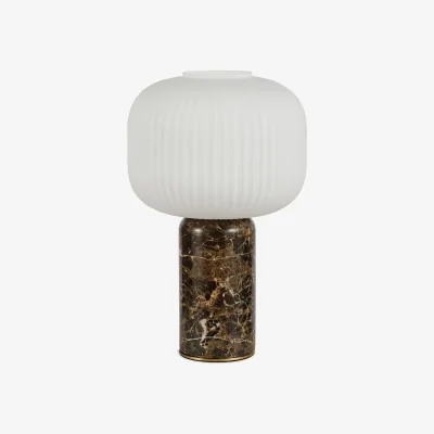 Heal's Heal's Opal Lantern Table Lamp Cocoa Marble
