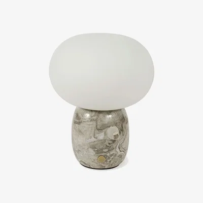 Heal's Heal's Pebble LED Portable Table Lamp Grey Marble