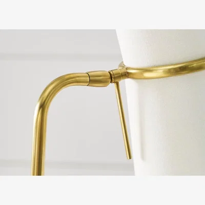 Heal's Visual Comfort Clarkson Floor Lamp Hand-Rubbed Antique Brass & Linen Shade