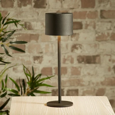 Homebase Rechargeable Table Lamp - Black