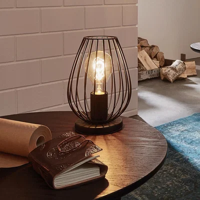 Homebase Eglo Newtown Table Lamp - Black