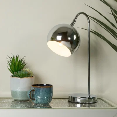Homebase Freddie Arc Desk Lamp - Chrome