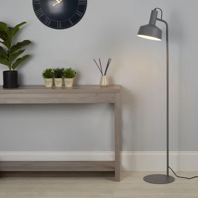Homebase Metal Floor Lamp - Grey