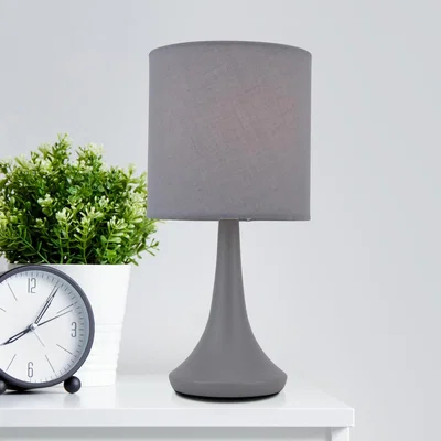 Homebase Mia Touch Table Lamp - Grey