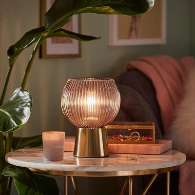 Homebase Naomi Table Lamp - Grey