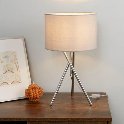 Homebase Bella Tripod Table Lamp - Grey