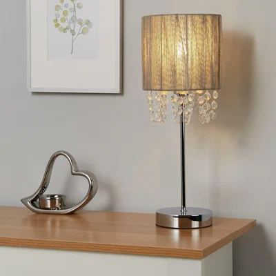 Homebase Bellano Table Lamp - Grey