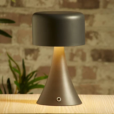 Homebase Rechargeable Table Lamp - Charcoal