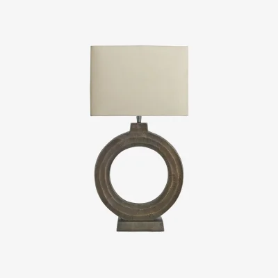 Industville Ornate Circle Table Lamp