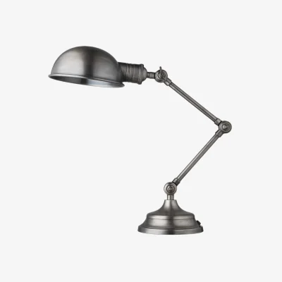 Industville Brooklyn Pharmacy Adjustable Dome Table Lamp - 7 Inch - Gunmetal