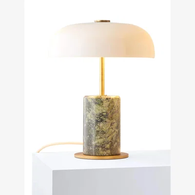John Lewis John Lewis Porcini Marble Base Mini Table Lamp, Green