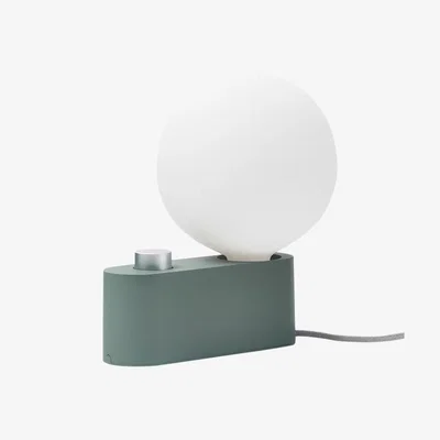 John Lewis tala Alumina Sphere LED Bulb Table Lamp/Wall Light, Olive Green