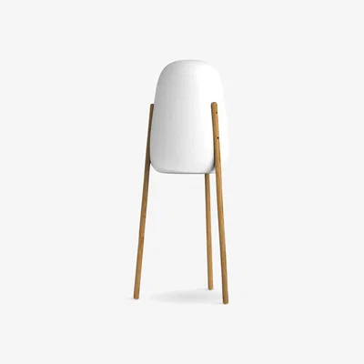 John Lewis Newgarden Rocket Jute Cable Indoor/Outdoor Remote Control Floor Lamp, H145cm, White