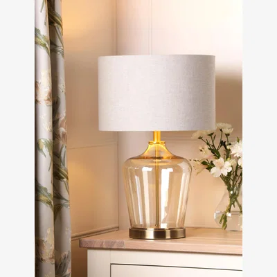 John Lewis Laura Ashley Ockley Touch Table Lamp, Antique Brass