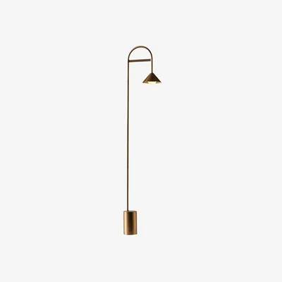 John Lewis MADE Rhett Arc Floor Lamp, Metallics