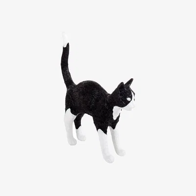 John Lewis Seletti Jobby The Cat Table Lamp, Black/White
