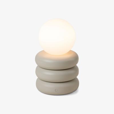 John Lewis houseof Tube Glow Worm Cordless Portable Table Lamp, Sand