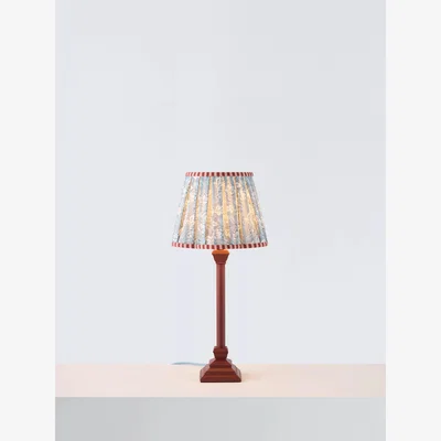 John Lewis Sanderson Dalimore Scallop Table Lamp, Red