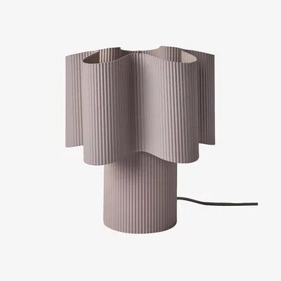 John Lewis MADE Sydney Pleated Table Lamp, Lilac
