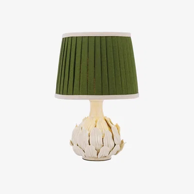 John Lewis Joules Chatsworth Small Ceramic Leaf Table Lamp, Natural Cream