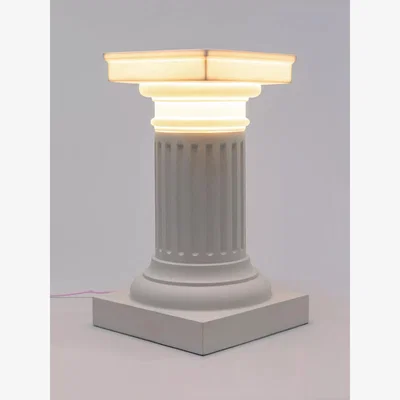 John Lewis Seletti Las Vegas Side Table Floor Lamp, White