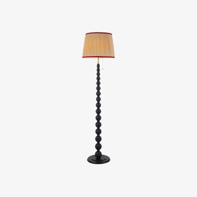 John Lewis Joules Harewood Pleated Shade Bobbin Floor Lamp, Light Pink