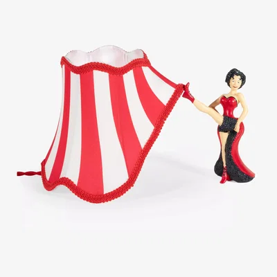 John Lewis Seletti Circus AbatJour Lucy Table Lamp, Red/Multi