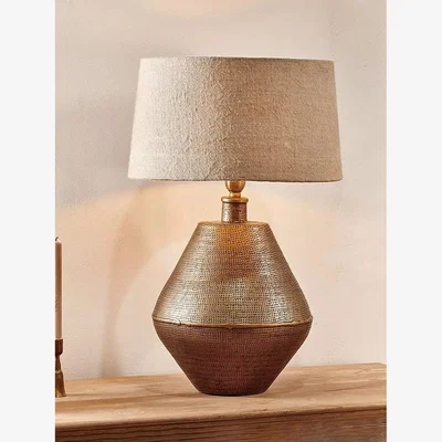 John Lewis Nkuku Nalgonda Large Lamp Base, Antique Brass