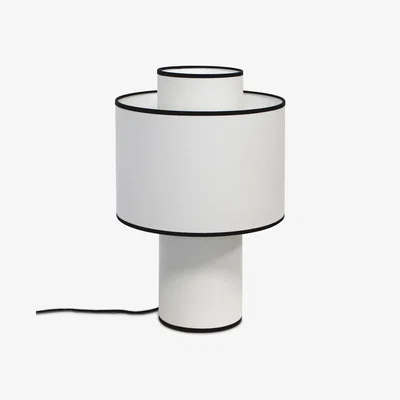 John Lewis John Lewis Scandi Table Lamp, Off White/Black