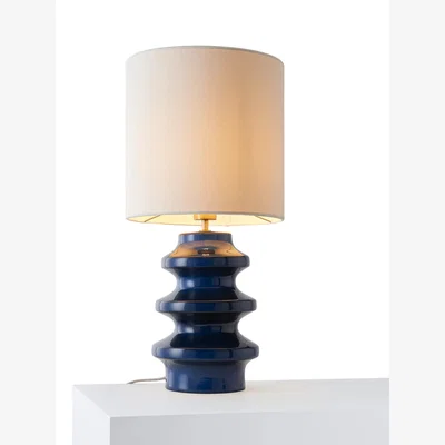 John Lewis John Lewis Tower XL Ceramic Table Lamp, Navy