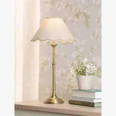 John Lewis Laura Ashley Cordwell Scallop Table Lamp