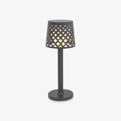 John Lewis Newgarden Gretita Cordless Battery Powered Indoor/Outdoor Table Lamp, Anthracite